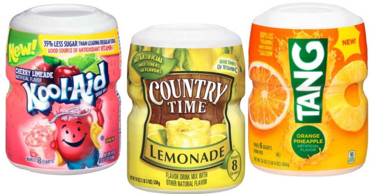 Target Country Time, KoolAid or Tang Drink Mix ONLY 1.45