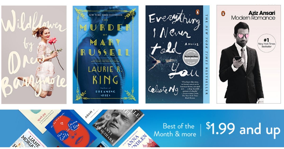 Amazon "Best of the Month" Kindle eBooks Starting at 1.99