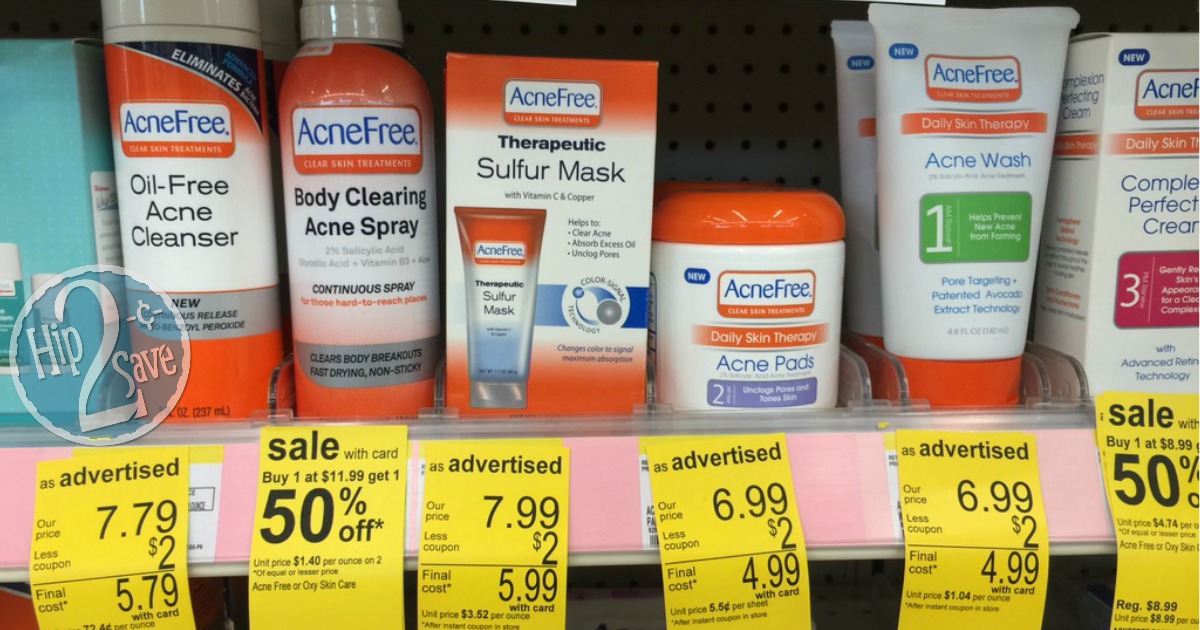 Walgreens AcneFree Face Wash and Cleansing Pads Only 24¢ Each (After