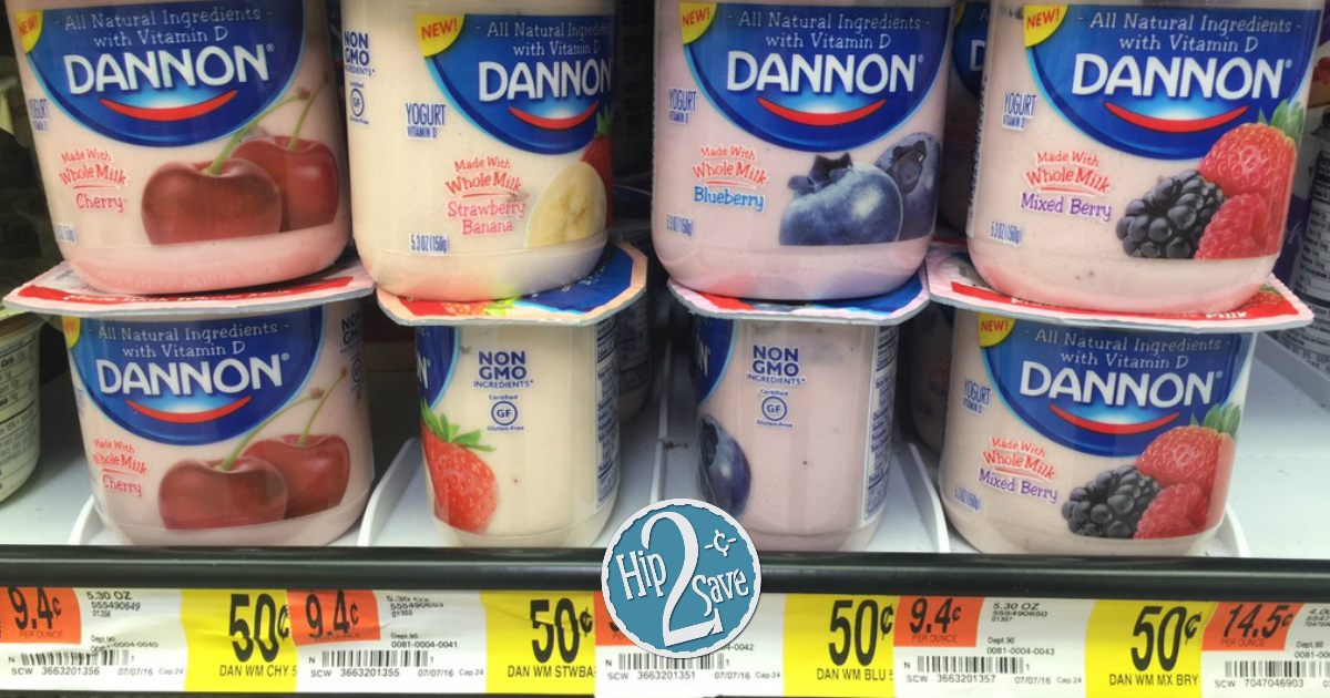 Walmart Dannon Whole Milk Single Yogurt Cups ONLY 17¢ Each (After Ibotta)