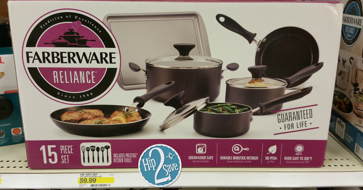 Target Cartwheel 30 Off Farberware Cookware = 15Piece Farberware