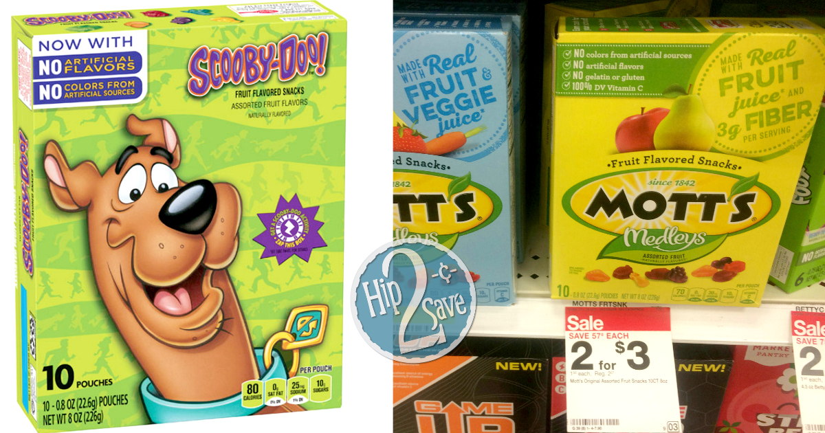 Target 1.25 Betty Crocker or Mott's Fruit Snacks