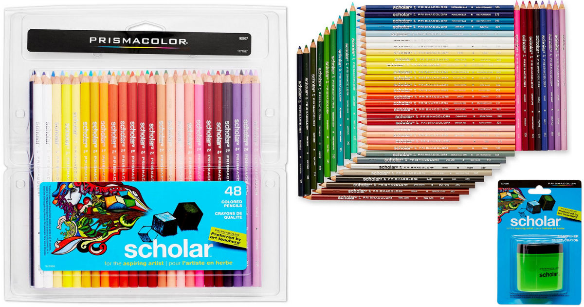 Amazon Prismacolor Scholar Colored Pencils 48Pack Only 13 (Fantastic