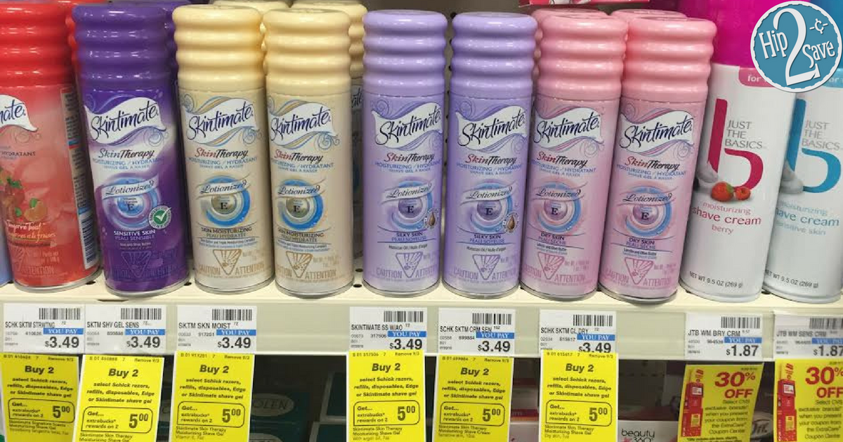 CVS FREE Skintimate Shave Gel (After ExtraBucks)