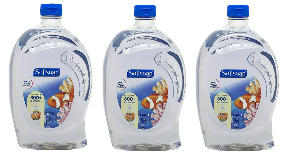 HUGE Softsoap Liquid Hand Soap 56oz Refill Bottle Only 4.