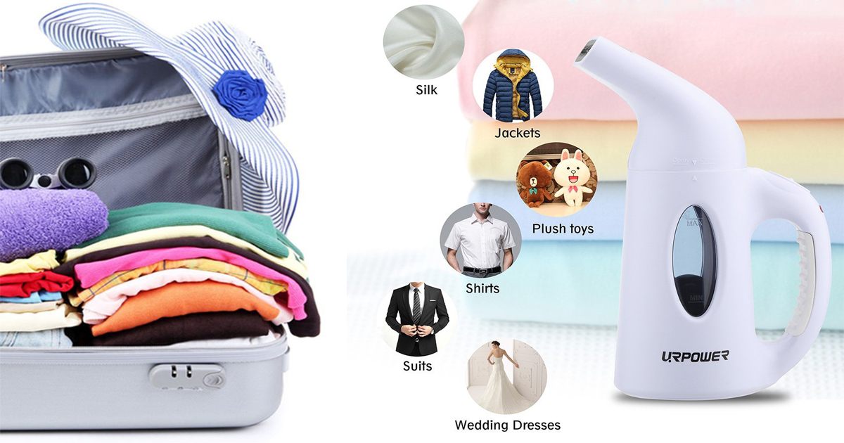 Amazon Portable Travel Steamer Only 19.99 (Regularly 39.99)