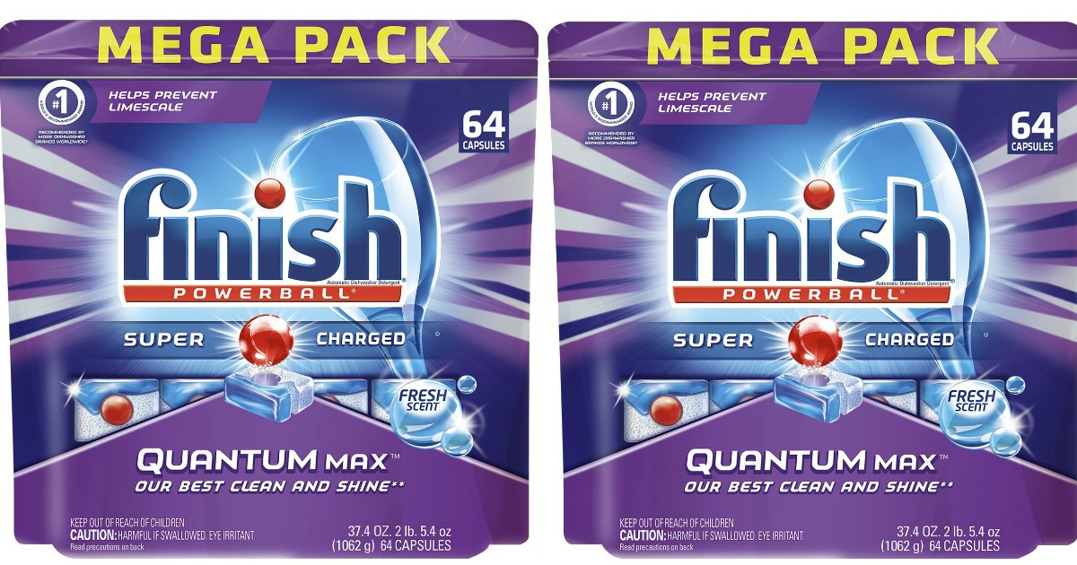 Amazon Finish Quantum Max Powerball 64 Tablets Only 9.09 Shipped