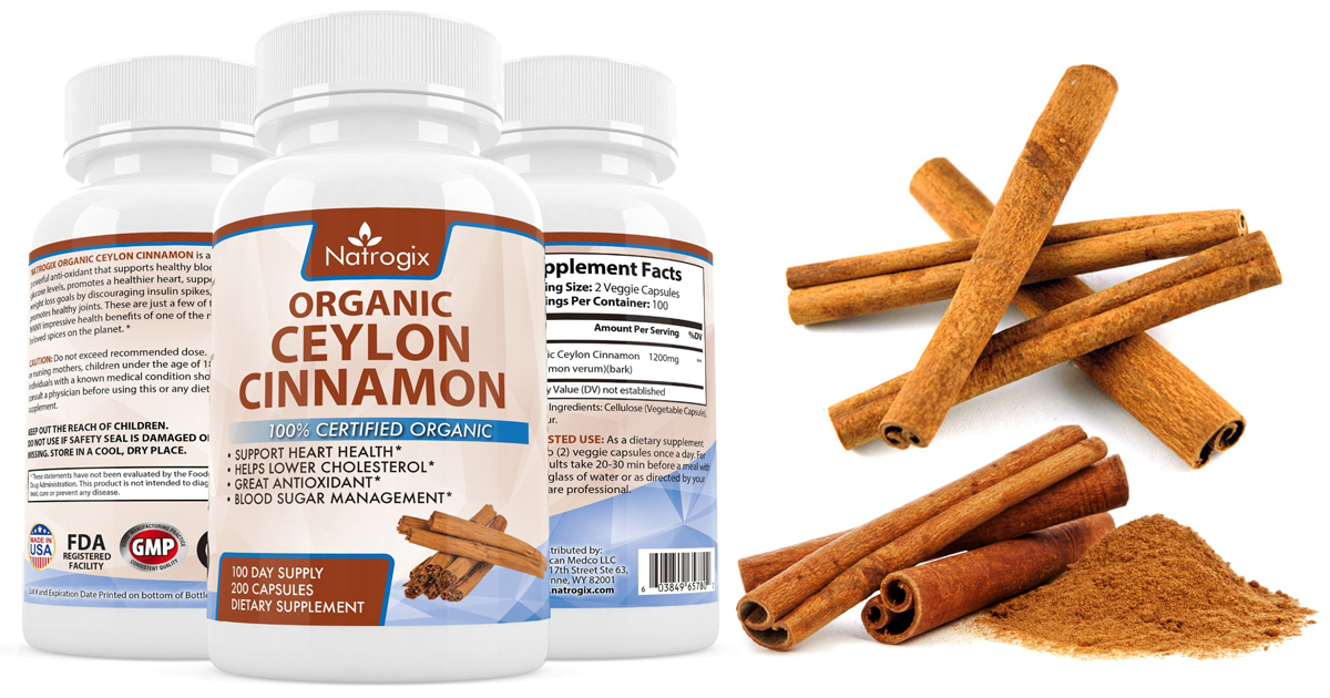 Amazon Organic Cinnamon Capsules 60 Count Bottle Only 10.19 (Regularly 16.99)