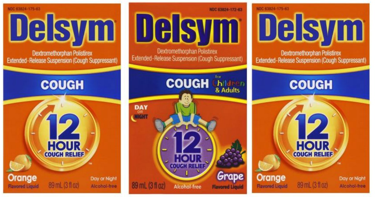 4 in NEW Delsym Cough Relief Coupons = Only 5.49 Each at Walgreens