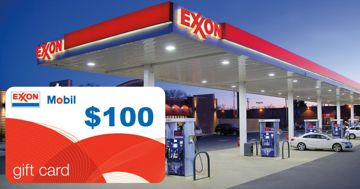 Save On Gas! Grab a 100 ExxonMobil Gift Card for ONLY 92 Shipped