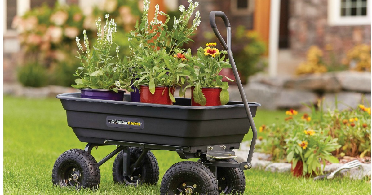 Amazon Gorilla Carts Garden Dump Cart 56.98 Shipped (Reg. 109.99