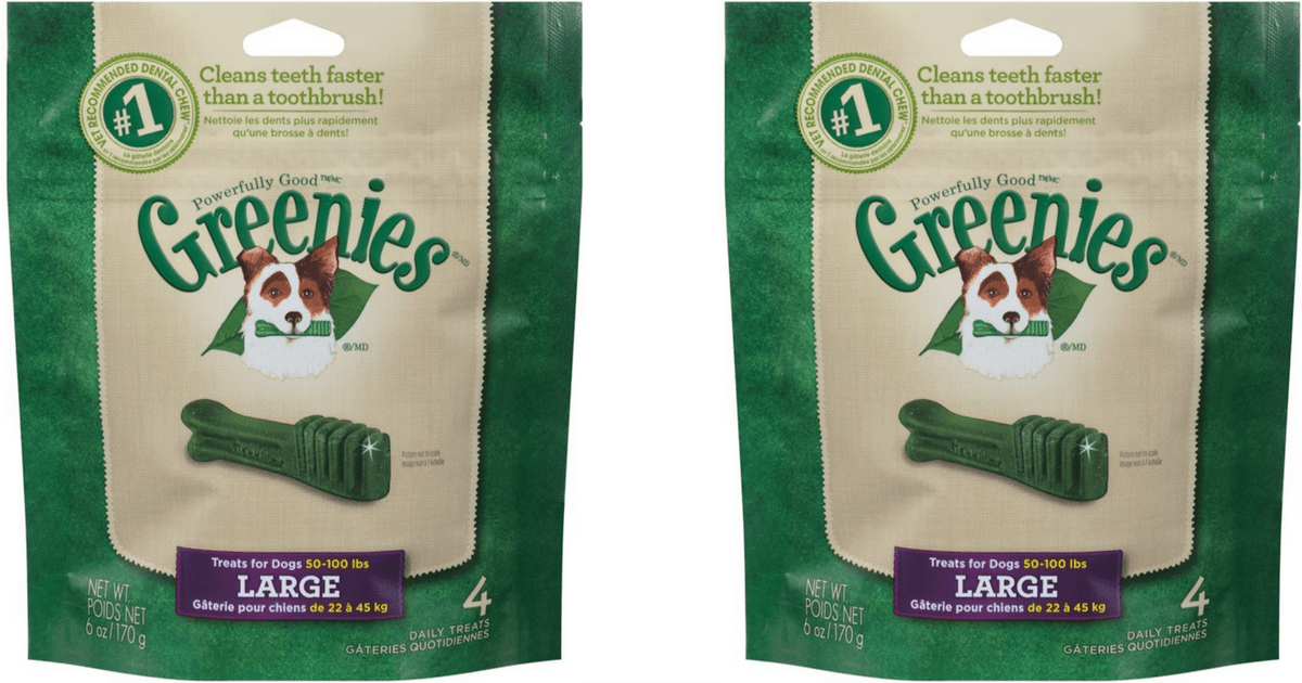 Amazon Greenies Large Dog Treats 4 Count Only 2 (Ships w/ 25 Order)