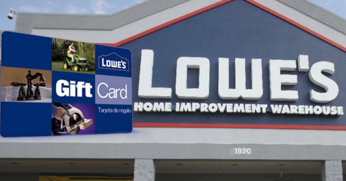 100 Lowe's Gift Card ONLY 91.99 Shipped + Nice Deals On