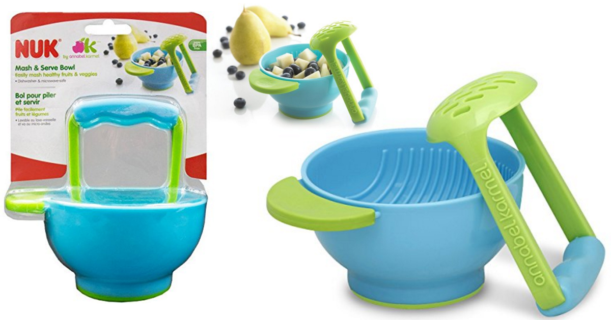 NUK Mash & Serve Bowl ONLY 5.85 Easily Make Your Own Baby Food On The Go