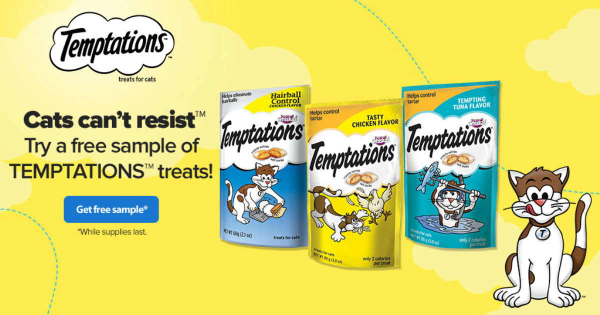 FREE Sample of Whiskas Temptations Cat Treats