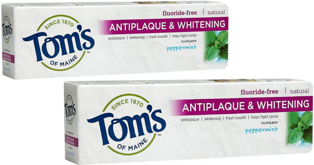 Amazon Tom's Of Maine Natural Toothpaste 2Pack ONLY 5.75 Shipped