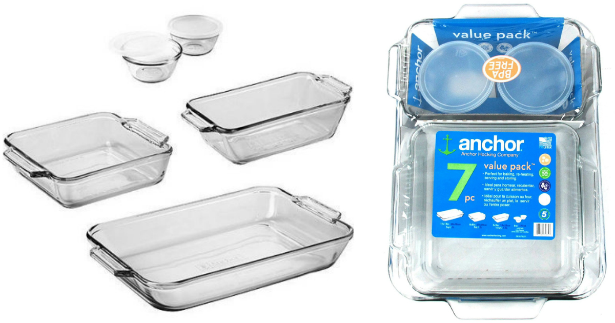 Anchor Hocking 7Piece Bakeware Set Just 9.97 (Regularly 15)