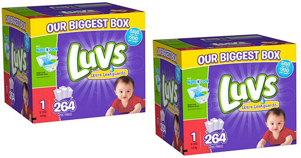 Luvs Big Box Diapers ALL SIZES Only 29.99 Shipped