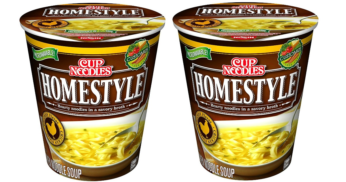 Amazon Big Cup Noodles Homestyle Chicken 6 Count Pack Only 2.74 Shipped (Just 46¢ Per Cup)