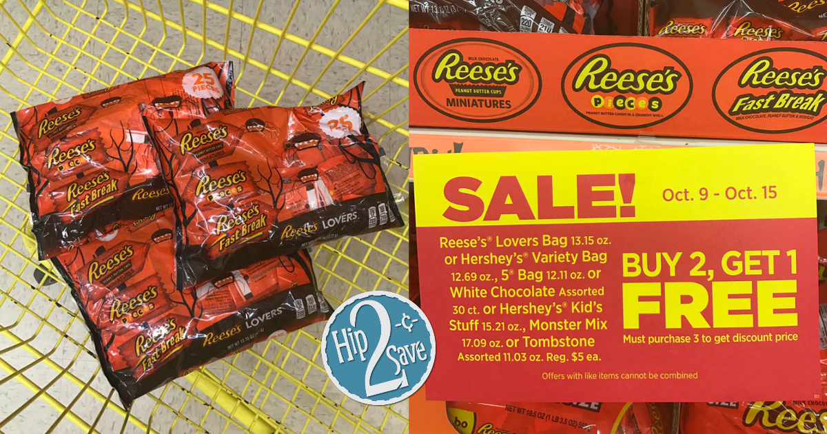 Dollar General Shoppers! Large Reese's Variety Bags ONLY 1.67 Each