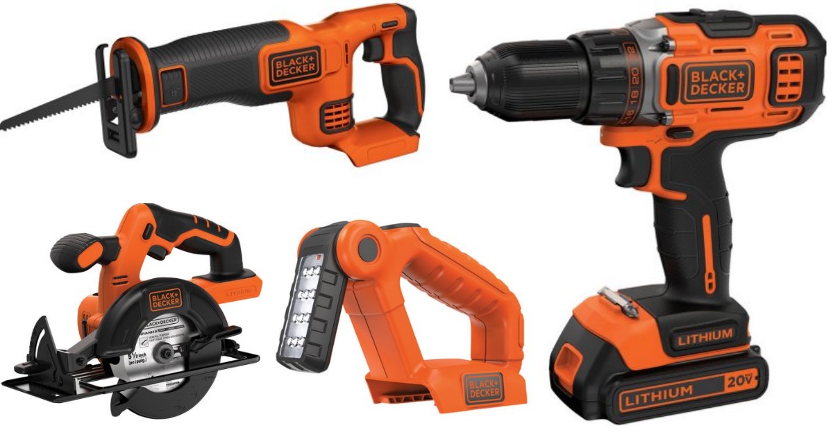 Black & Decker 4Tool Combo Kit Only 89.99 Shipped (Regularly 199.99)