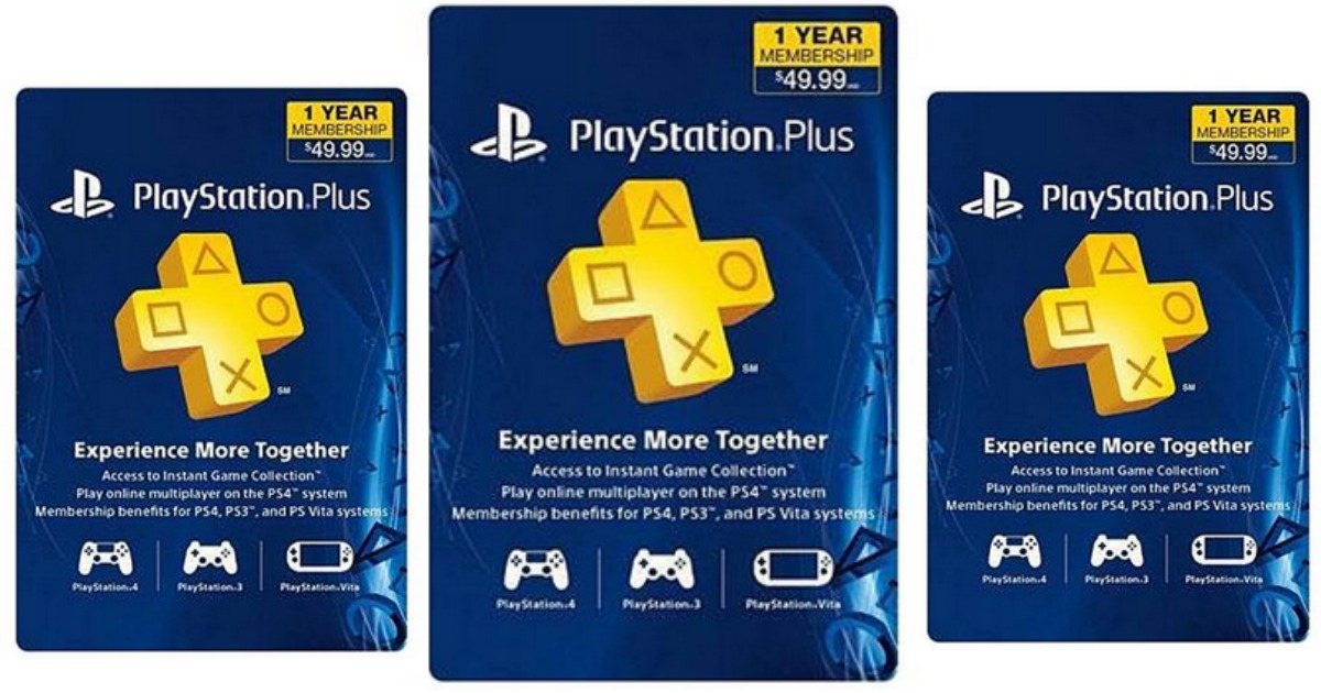 1Year Sony PlayStation Plus Membership Only 39.99 Shipped