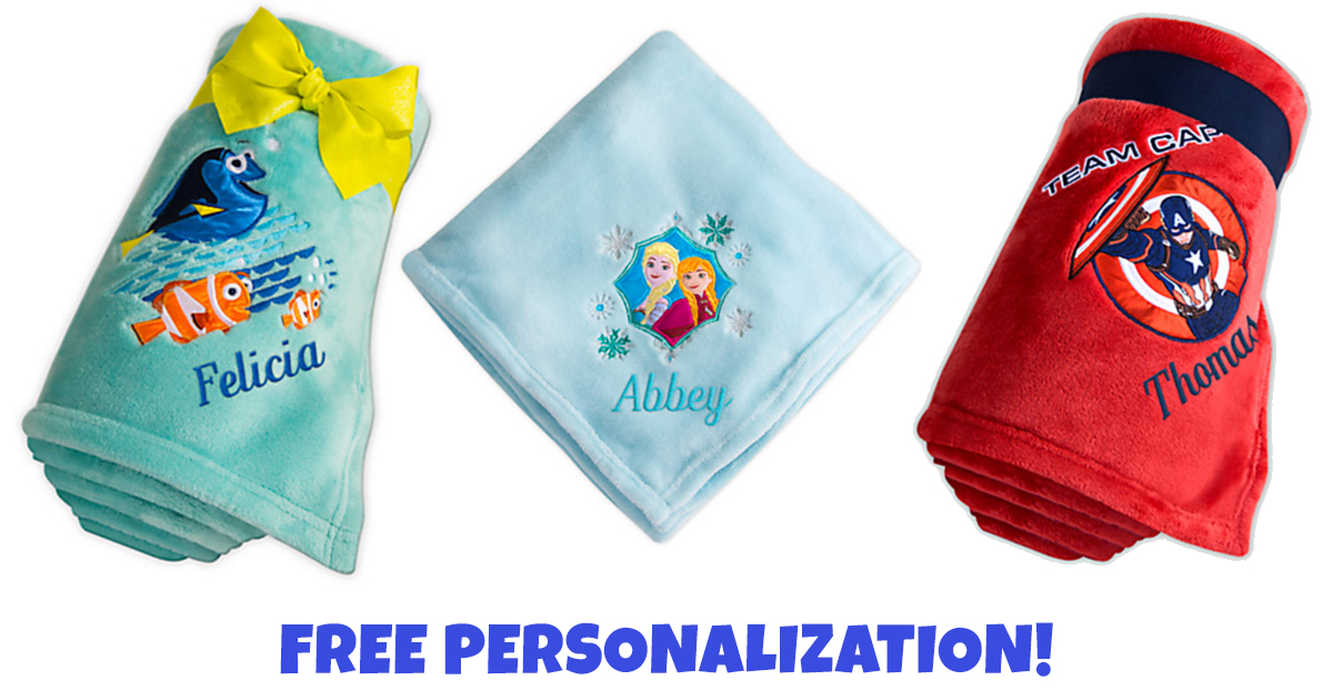 Disney Store Personalized Fleece Throws ONLY 12 (Over 25 Value)