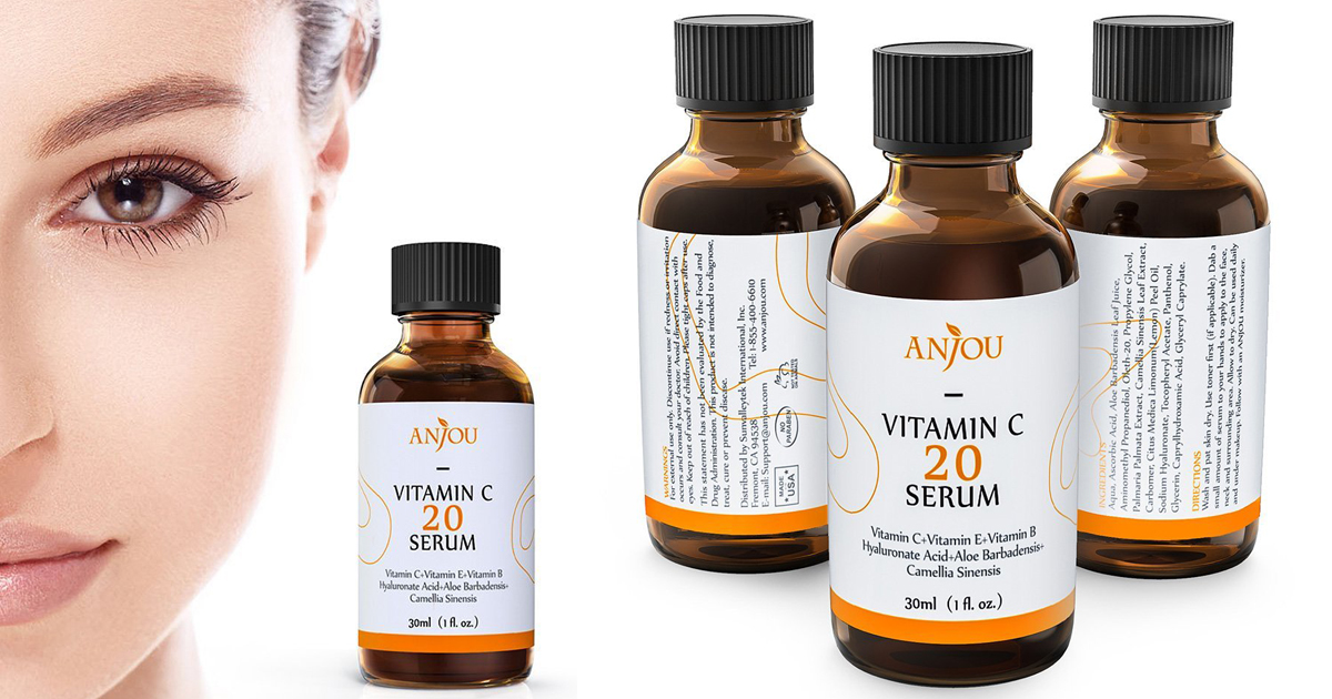 Amazon Anjou Organic Vitamin C Serum Only 7.99 (Regularly 15.99+)