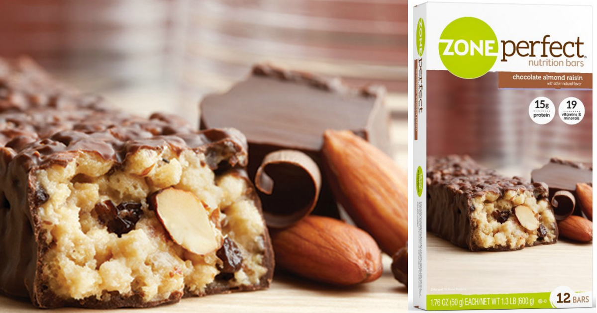 Amazon Zone Perfect Chocolate Almond Raisin Nutrition Bars As Low As