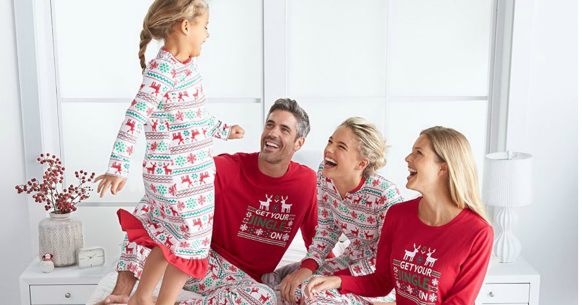 Kohl's Big Savings on Matching Christmas Family Pajamas