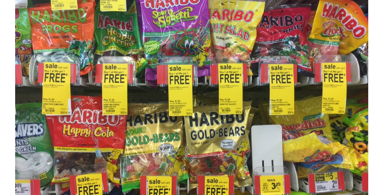 Walgreens Haribo Gummy Candies Only 50¢ Per Bag No Coupons Needed
