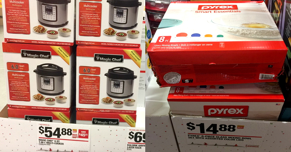 Home Depot Special Buys on Magic Chef MultiCooker, Pyrex Mixing Bowls, CrockPot & More