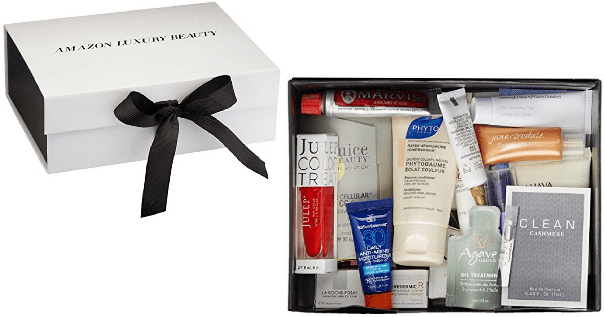 Amazon Prime New Sample Boxes (Luxury Beauty Box Just 19.99 + Get 19.99 Credit)