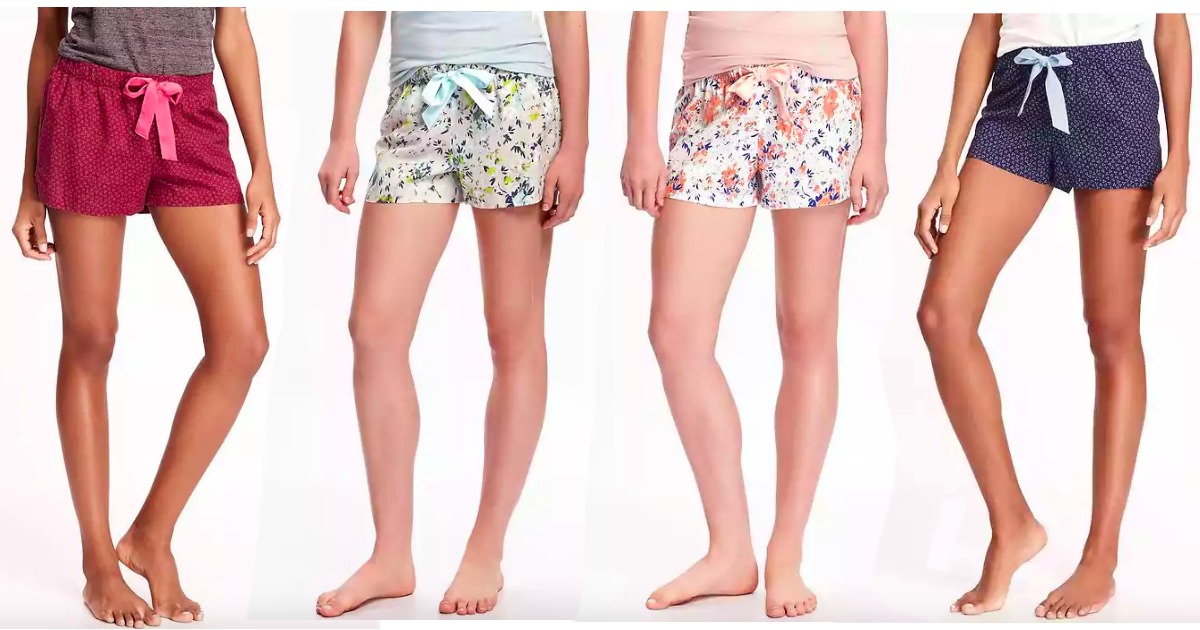 Old Navy Extra 40 Off + Extra 10 Off = Women's Sleep Shorts Only 2.