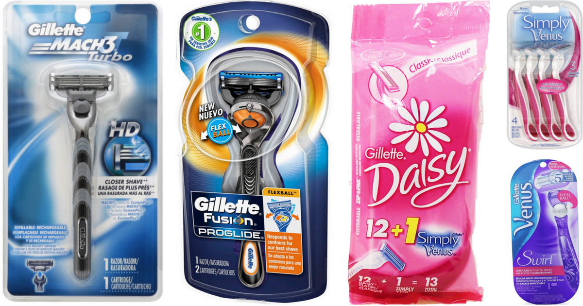 NEW Gillette & Venus Razor Coupons