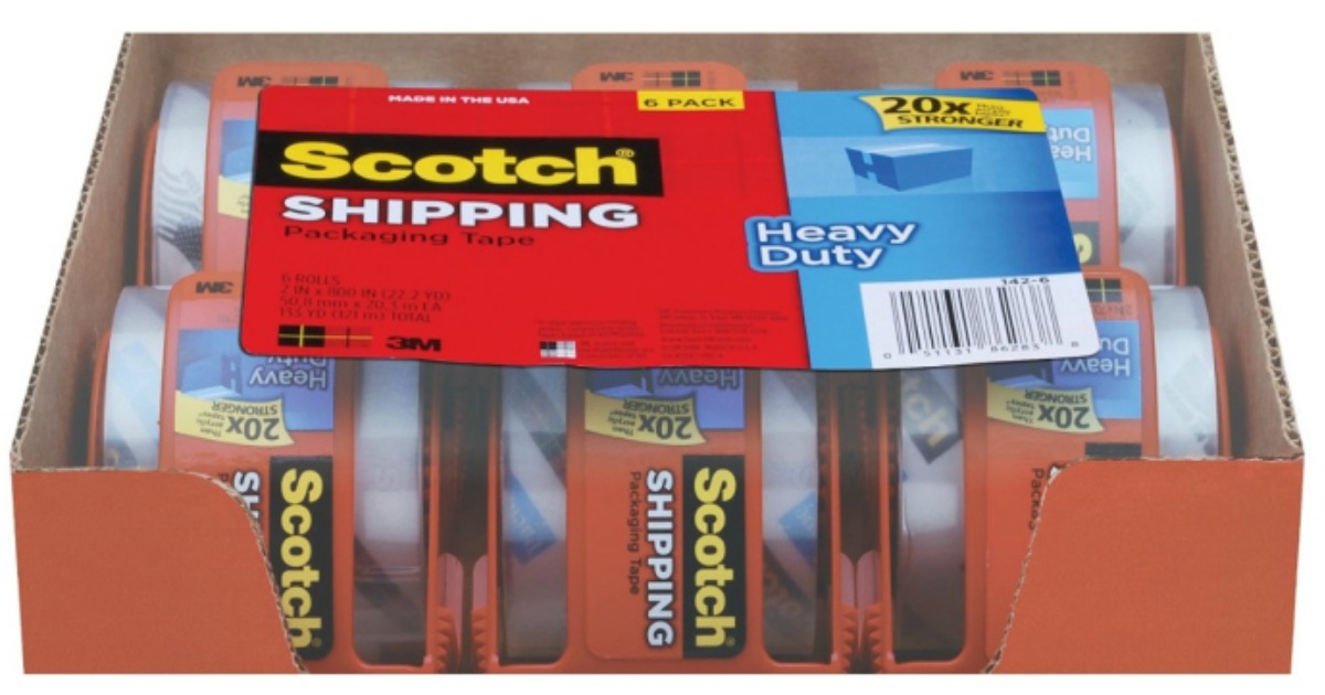 Amazon Scotch Heavy Duty Shipping Tape w/ Dispenser ONLY 1.31 Each