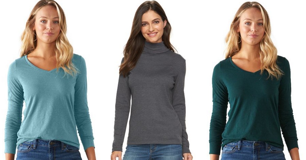 Women's Long Sleeve Shirts Only 4.24 (Regularly 18)