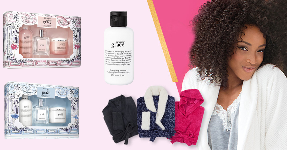 Ulta Philosophy Holiday Collection, Amazing Grace Emulsion AND Robe ONLY 57 Shipped