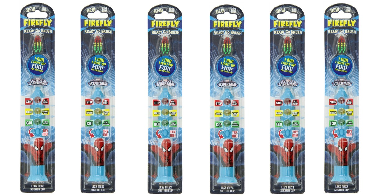 Amazon Firefly Spiderman Ready Go Toothbrushes Only 1.52 Each Shipped