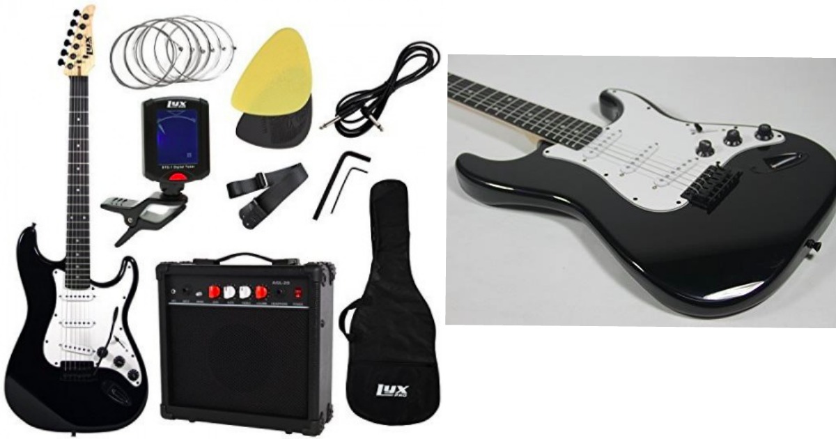 Full Size Electric Guitar Beginner Starter Kit Only 78.62 Shipped