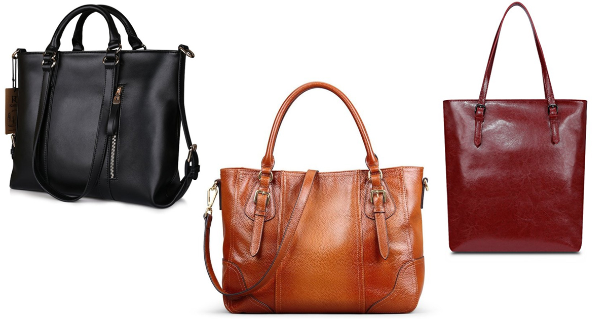 Amazon Kattee Women's Leather Tote Bag Only 45.59 Shipped (Regularly
