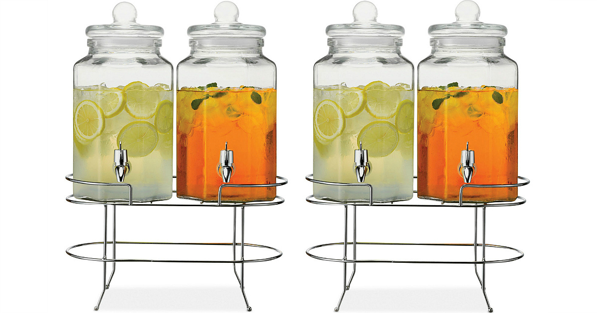 TWO The Cellar Double Beverage Dispensers w/ Stands Only