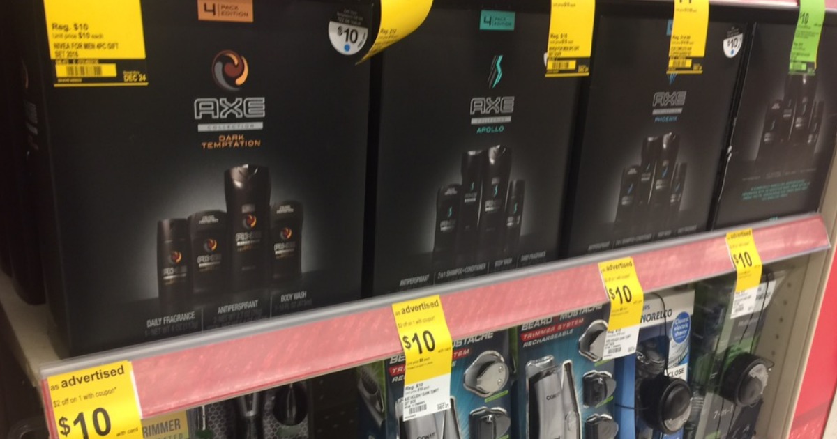 Walgreens Axe Holiday Gift Sets ONLY 5, Includes 4 FullSize Products