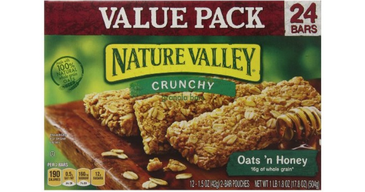 Amazon Prime 6 Value Pack Boxes of Nature Valley Crunchy Granola Bars