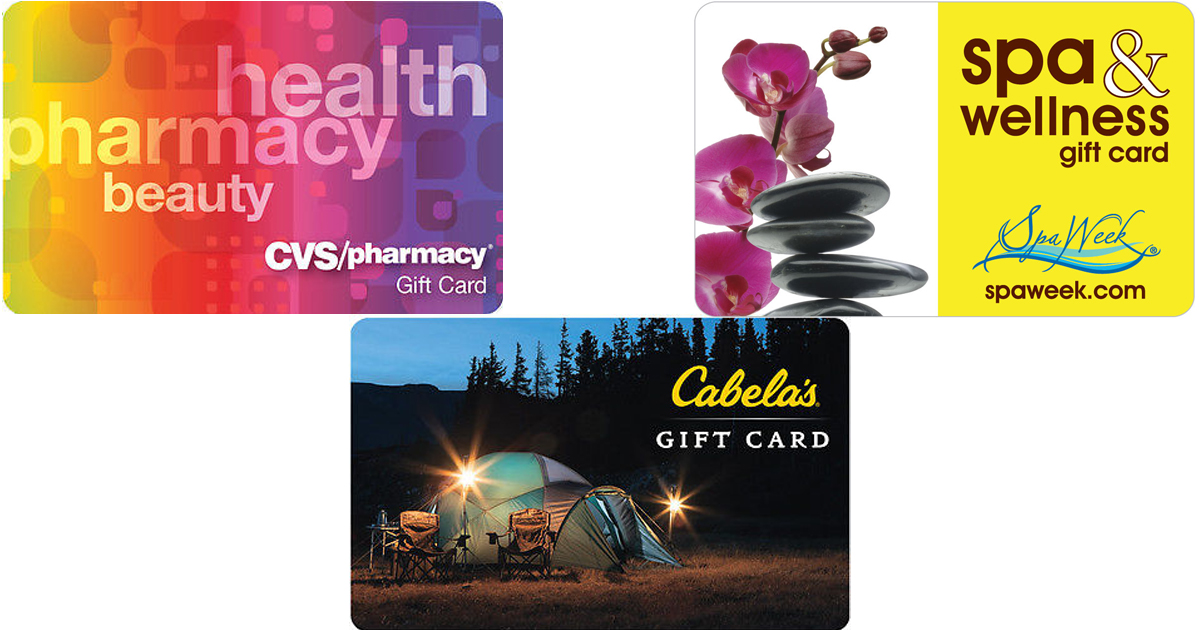 Discounted Gift Cards CVS, Cabela's & More