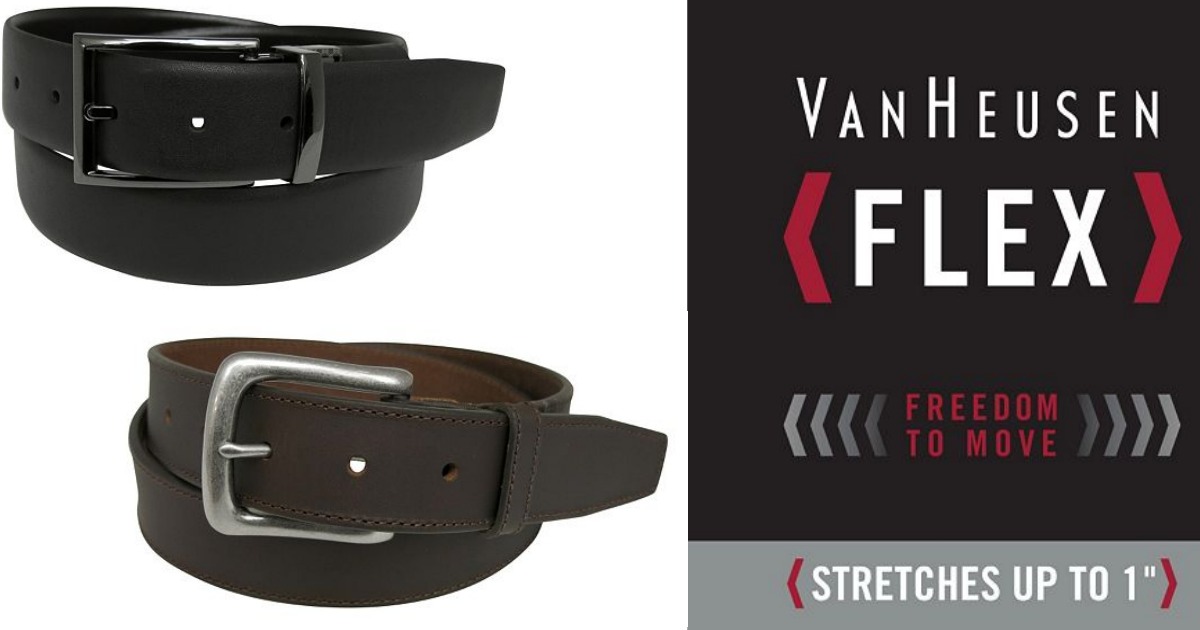 Kohl's Cardholders Men's Van Heusen Flex Leather Belts Only 8.40 Shipped