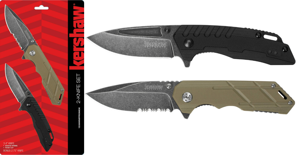 Kershaw 2Piece Knife Set OR 3Piece Tool Kit Only 15