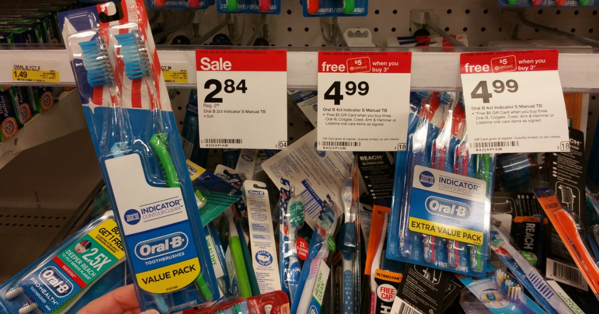 Target OralB Indicator Toothbrush Twin Pack Only 84¢ (+ Nice Deals at