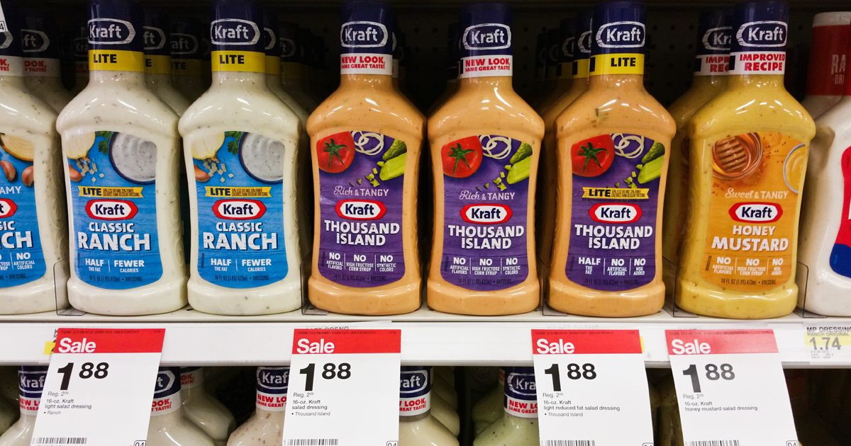 Target Kraft Salad Dressing Only 1.29 Each (Regularly 2.09)