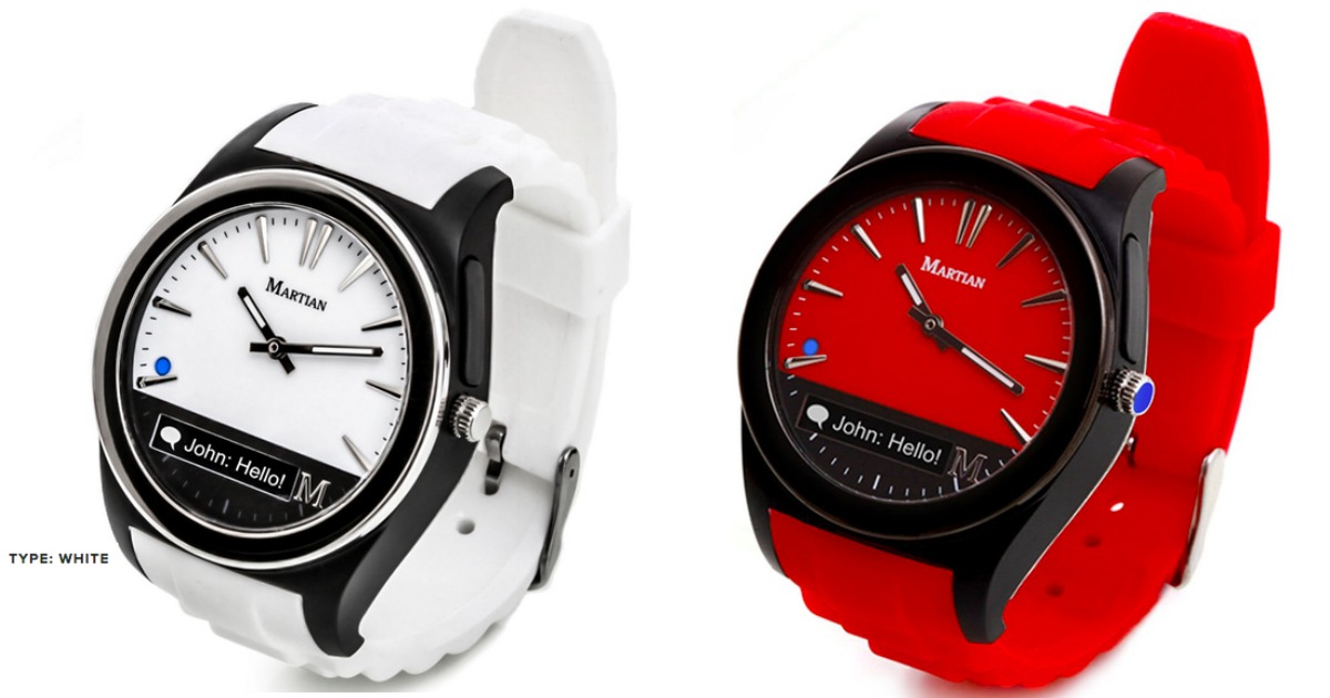 Martian Notifier Smartwatches Only $24.99 Shipped